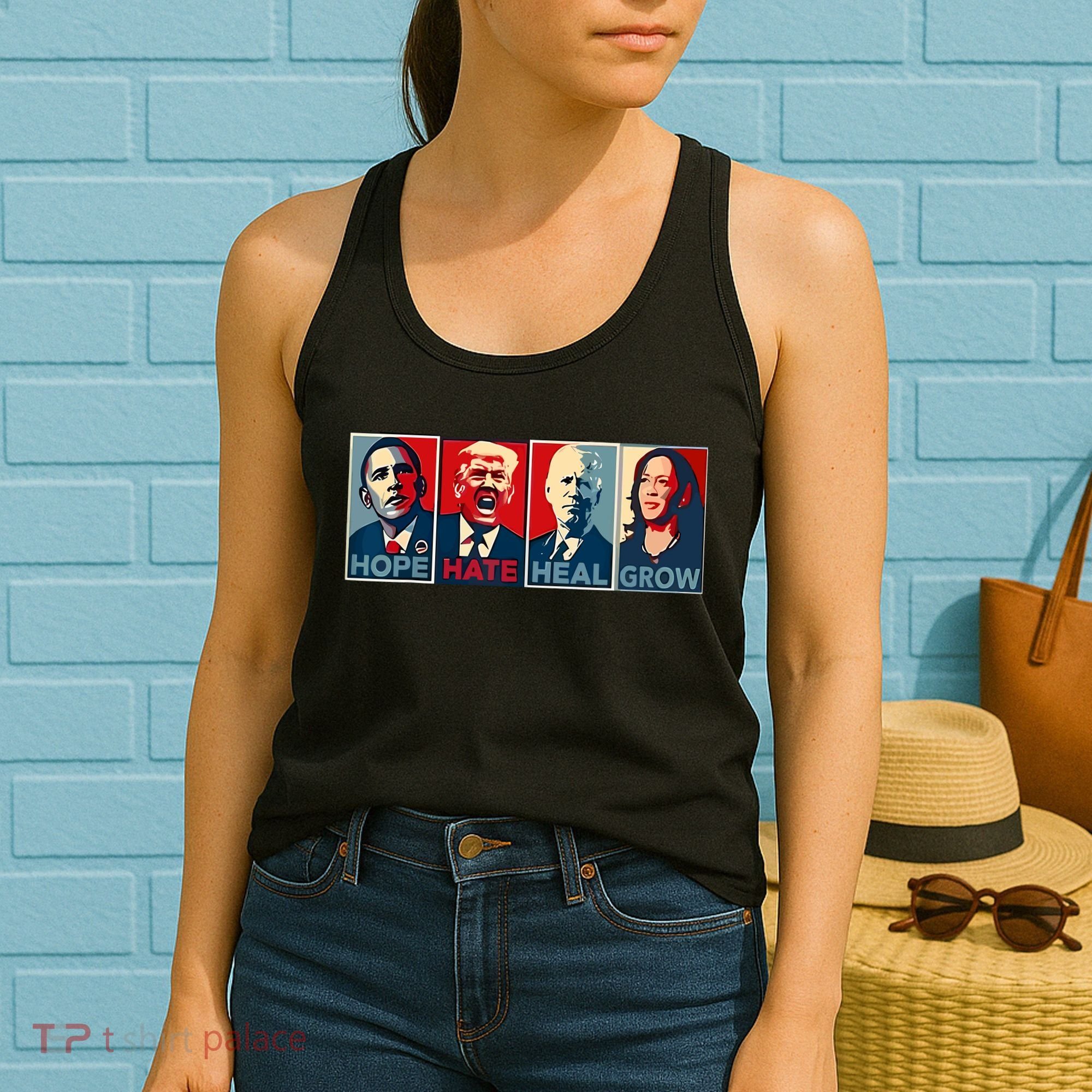 Hope Hate Heal Grow Women's Tank Top