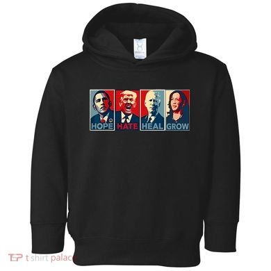 Hope Hate Heal Grow Toddler Hoodie