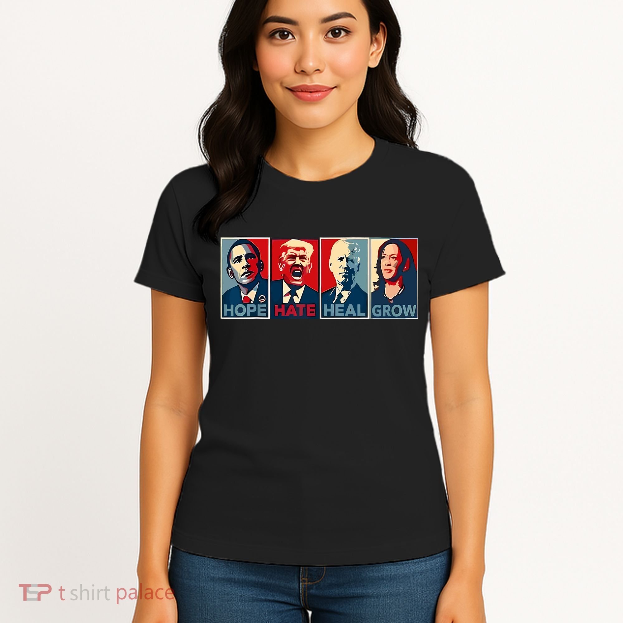 Hope Hate Heal Grow Women's T-Shirt