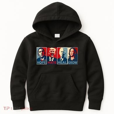 Hope Hate Heal Grow Kids Hoodie