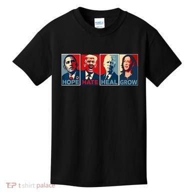 Hope Hate Heal Grow Kids T-Shirt