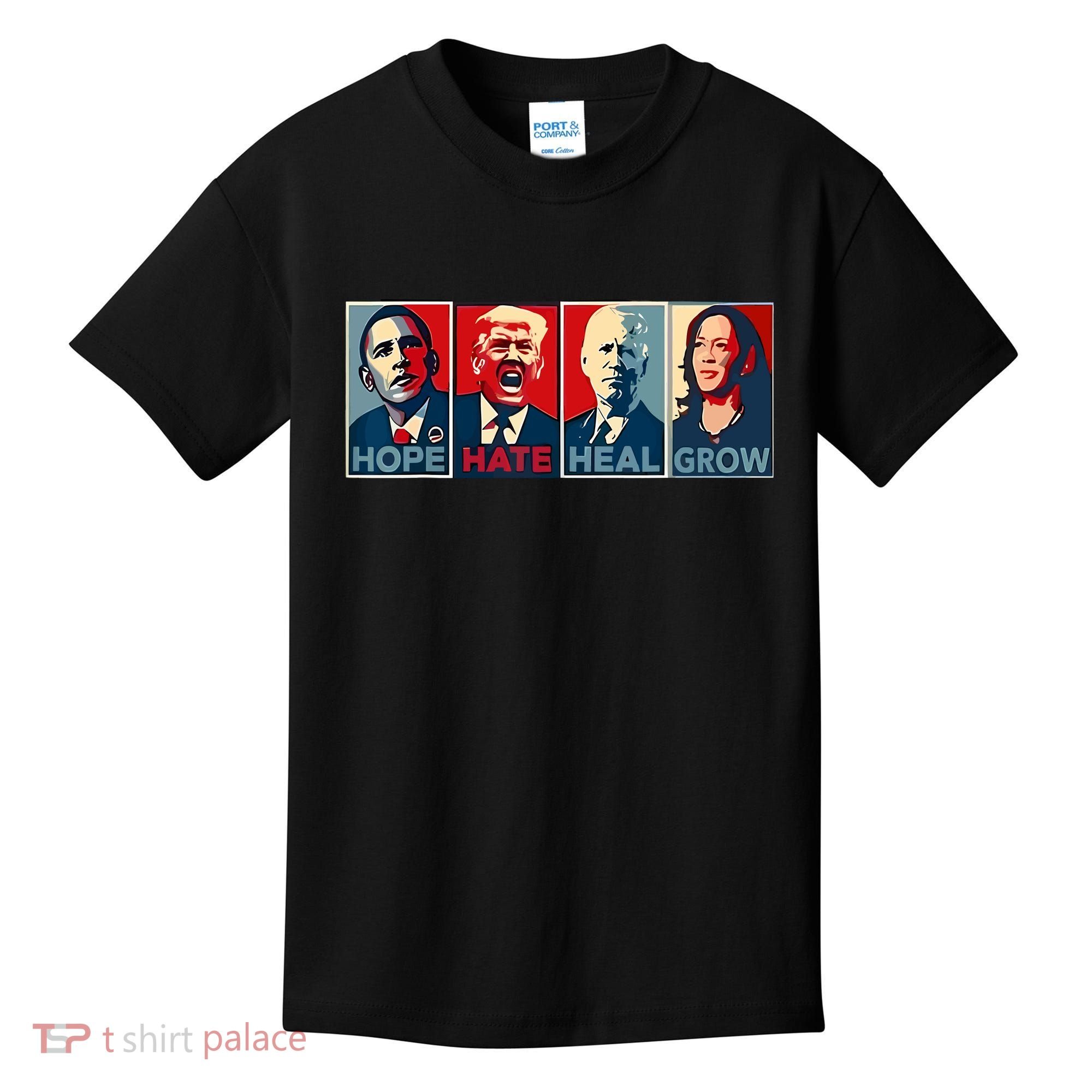 Hope Hate Heal Grow Kids T-Shirt