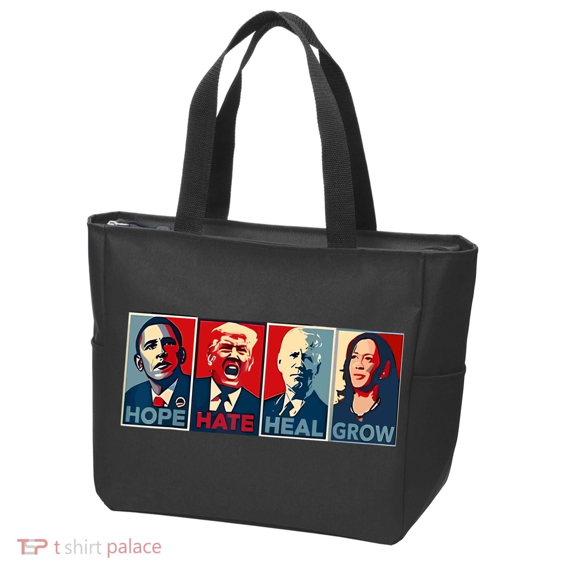 Hope Hate Heal Grow Tote Bag