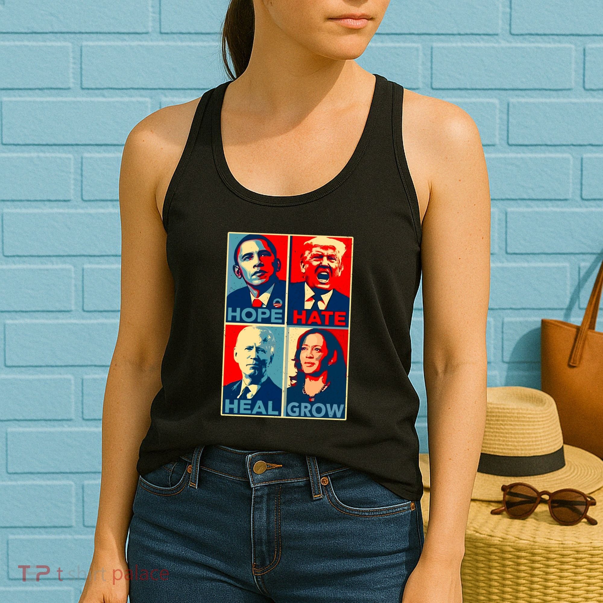 Hope Hate Heal Grow Women's Tank Top