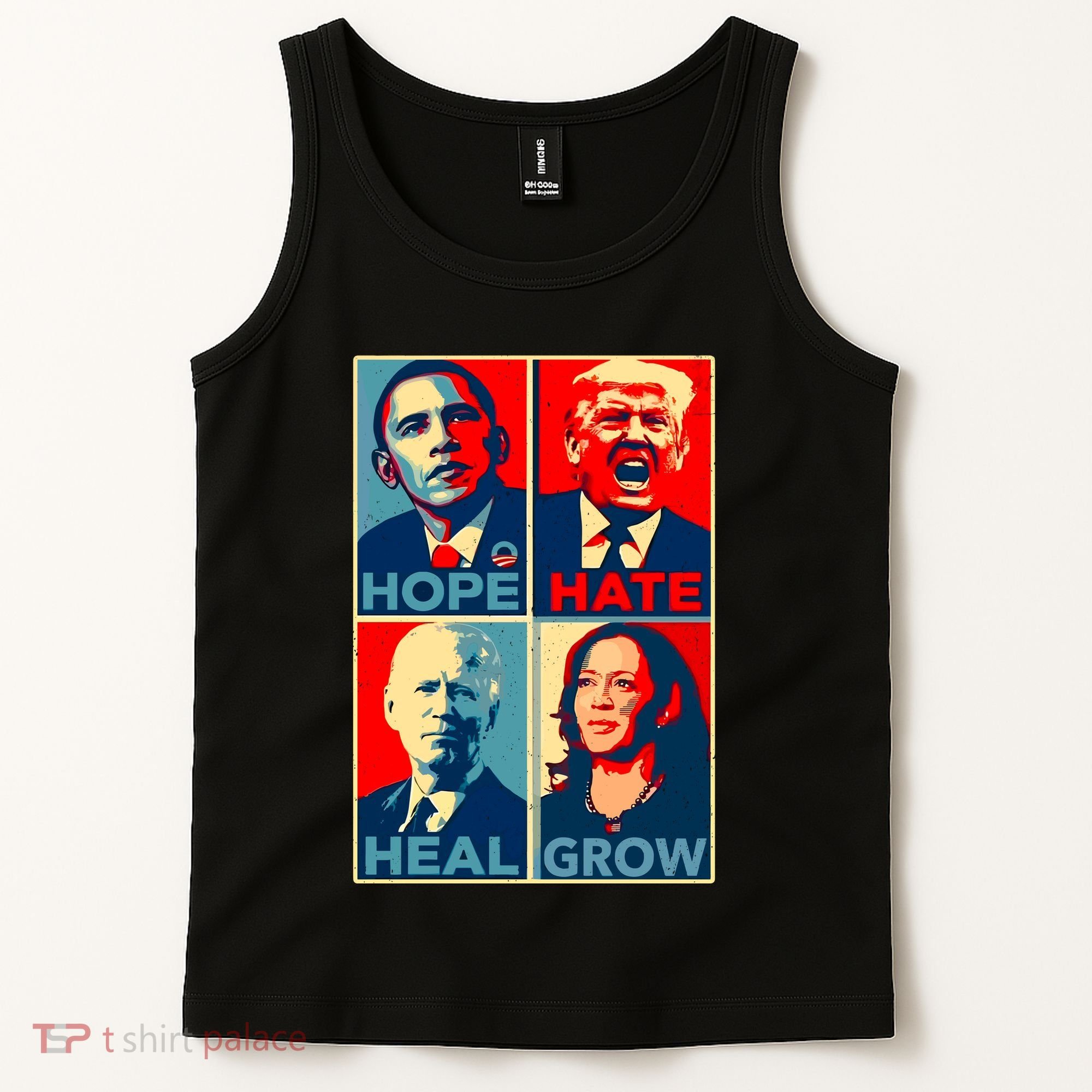 Hope Hate Heal Grow Tank Top