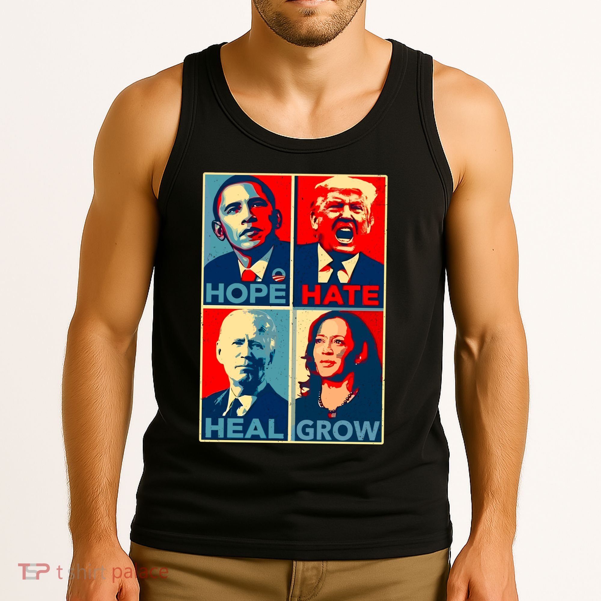 Hope Hate Heal Grow Tank Top