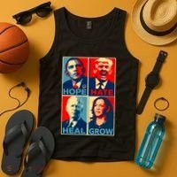 Hope Hate Heal Grow Tank Top thumb 4