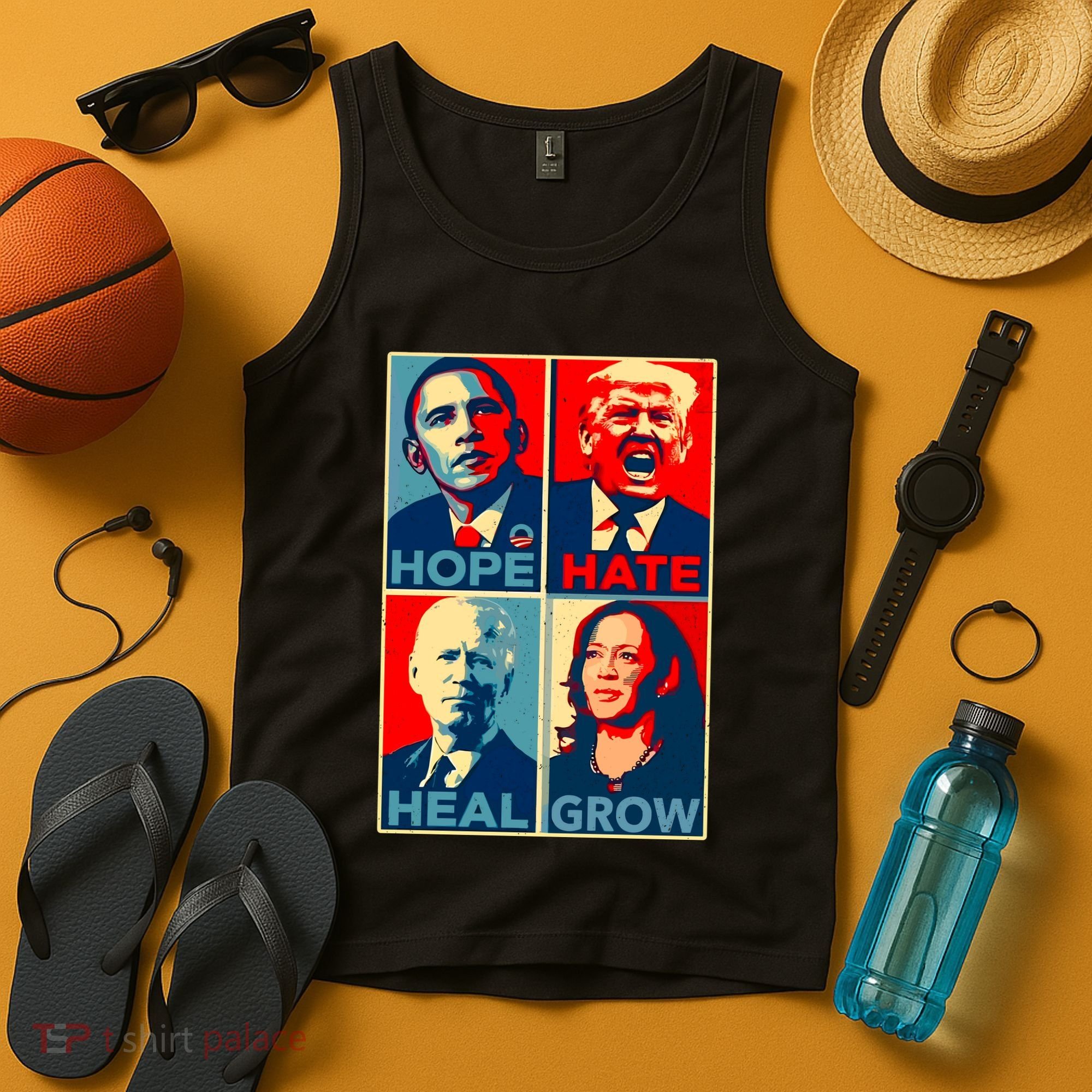 Hope Hate Heal Grow Tank Top