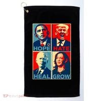 Hope Hate Heal Grow Golf Towel thumb 0
