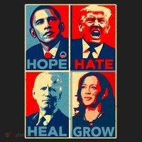 Hope Hate Heal Grow Golf Towel thumb 3