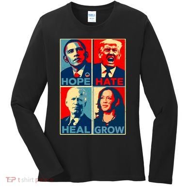 Hope Hate Heal Grow Women's Long Sleeve Shirt