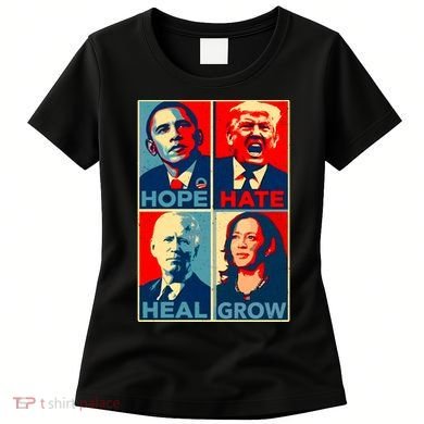 Hope Hate Heal Grow Women's T-Shirt