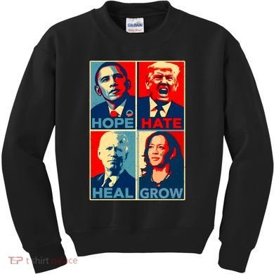 Hope Hate Heal Grow Kids Sweatshirt