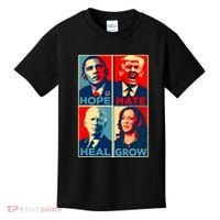 Hope Hate Heal Grow Kids T-Shirt thumb 0