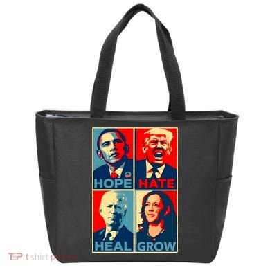Hope Hate Heal Grow Tote Bag
