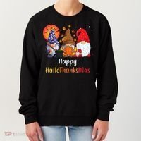 Happy Hallothanksmas Holiday Gnomes Women's Sweatshirt thumb 0