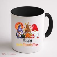 Happy Hallothanksmas Holiday Gnomes Coffee Mug thumb 1