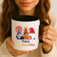 Happy Hallothanksmas Holiday Gnomes Coffee Mug thumb 3