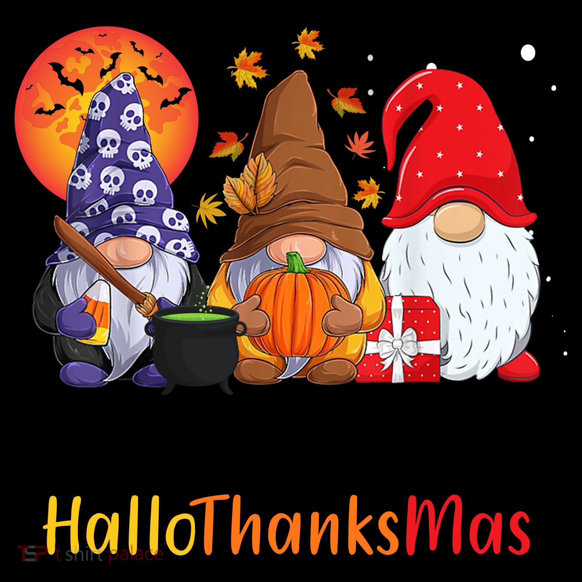 Happy Hallothanksmas Holiday Gnomes Coffee Mug