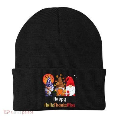 Happy Hallothanksmas Holiday Gnomes Beanie