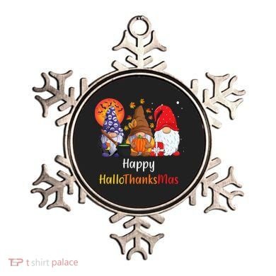 Happy Hallothanksmas Holiday Gnomes Ornament