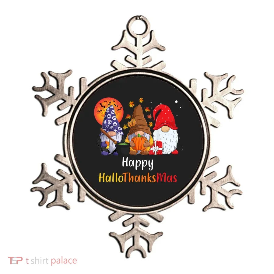 Happy Hallothanksmas Holiday Gnomes Ornament