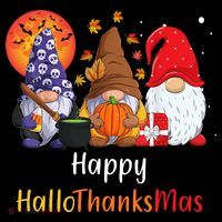 Happy Hallothanksmas Holiday Gnomes Baby Bodysuit thumb 2