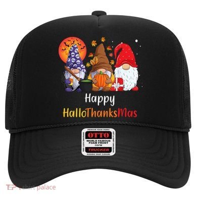 Happy Hallothanksmas Holiday Gnomes Hat