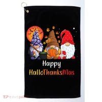 Happy Hallothanksmas Holiday Gnomes Golf Towel thumb 0