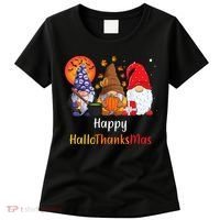 Happy Hallothanksmas Holiday Gnomes Women's T-Shirt thumb 0