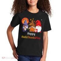 Happy Hallothanksmas Holiday Gnomes Kids T-Shirt thumb 2