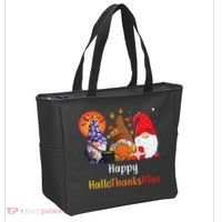 Happy Hallothanksmas Holiday Gnomes Tote Bag thumb 2
