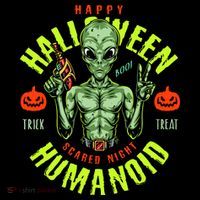 Happy Halloween Humanoid Alien Trick Or Treat Coffee Mug thumb 5