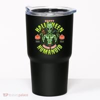 Happy Halloween Humanoid Alien Trick Or Treat Tumbler thumb 0