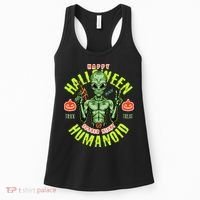 Happy Halloween Humanoid Alien Trick Or Treat Women's Tank Top thumb 0