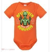 Happy Halloween Humanoid Alien Trick Or Treat Baby Bodysuit thumb 0