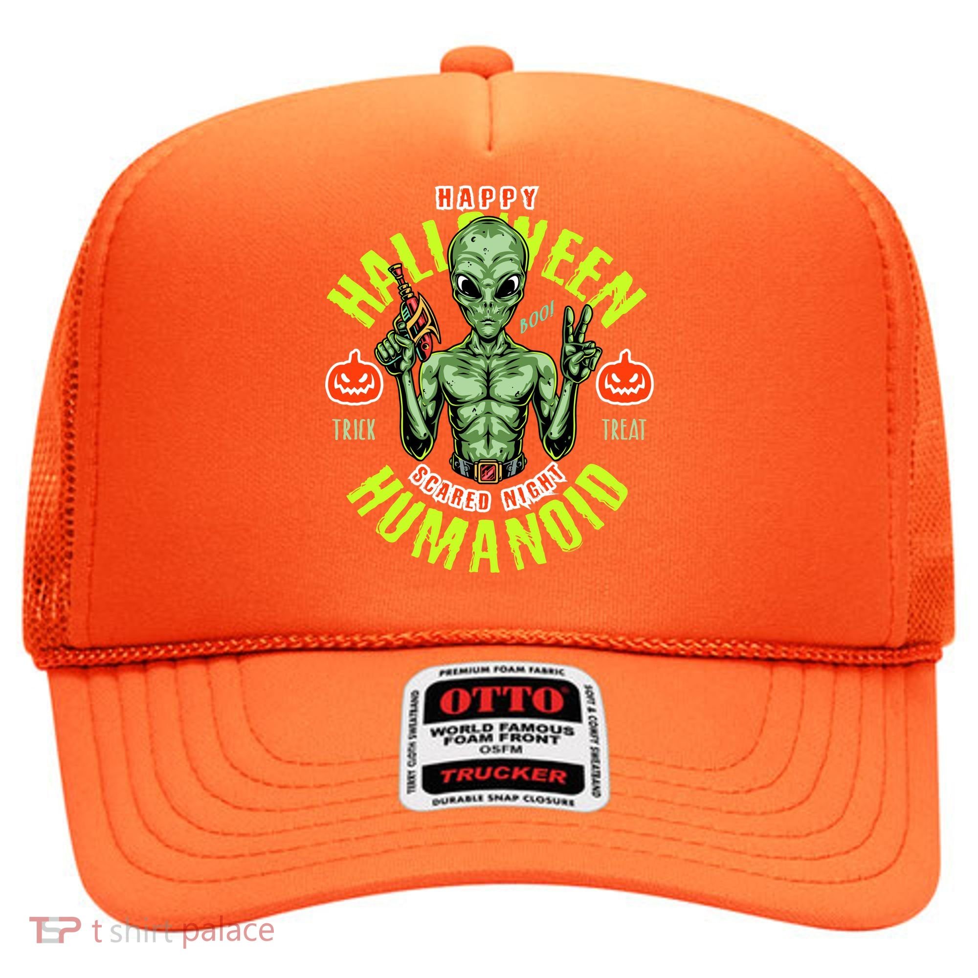 Happy Halloween Humanoid Alien Trick Or Treat Hat
