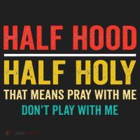 Half Hood Half Holy Pray With Me Don't Play With Me Church Beanie thumb 2