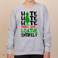 Hate Hate Hate Double Hate Loathe Entirely Christmas Women's Sweatshirt thumb 0