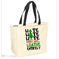 Hate Hate Hate Double Hate Loathe Entirely Christmas Tote Bag thumb 2