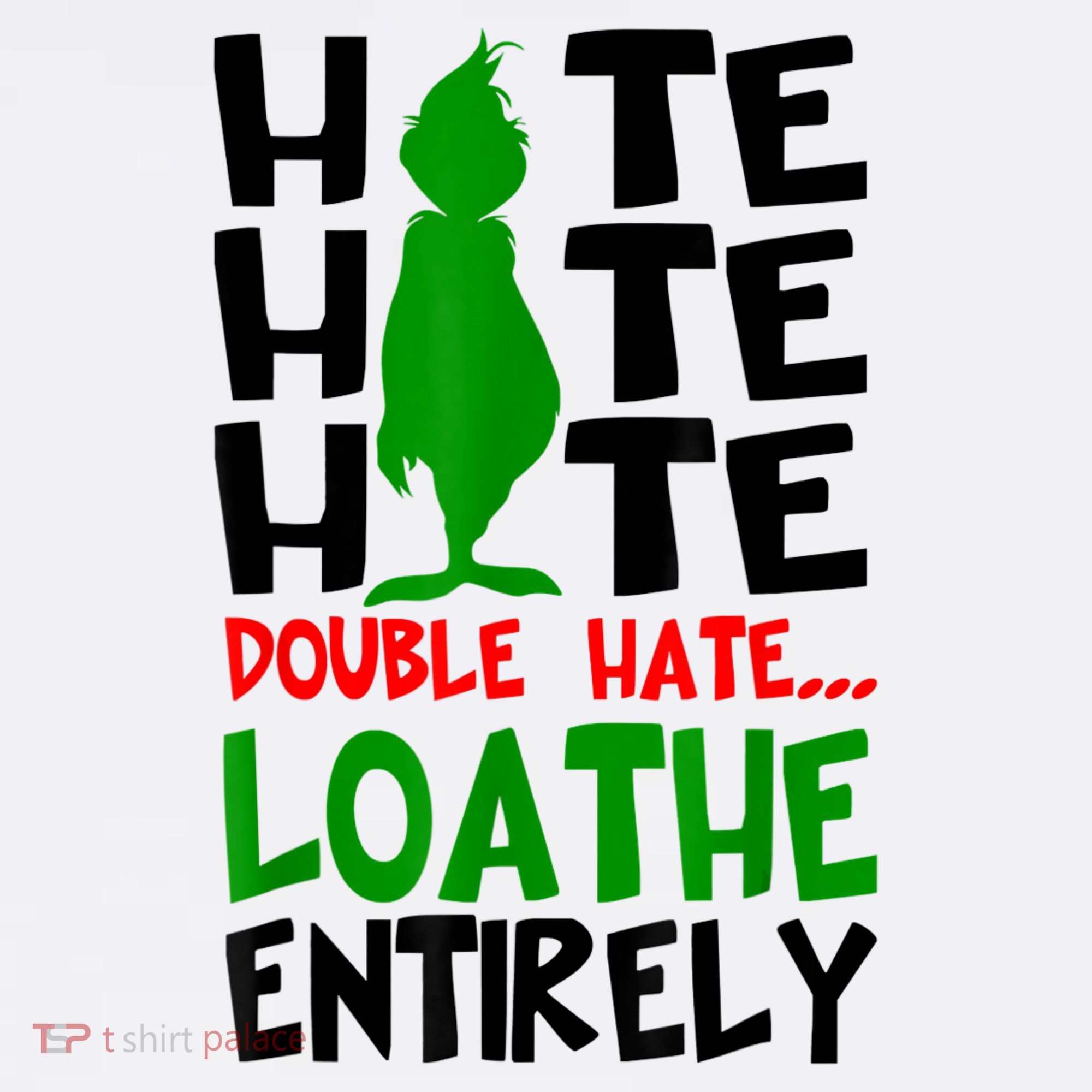 Hate Hate Hate Double Hate Loathe Entirely Christmas Polo