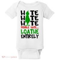 Hate Hate Hate Double Hate Loathe Entirely Christmas Baby Bodysuit thumb 0