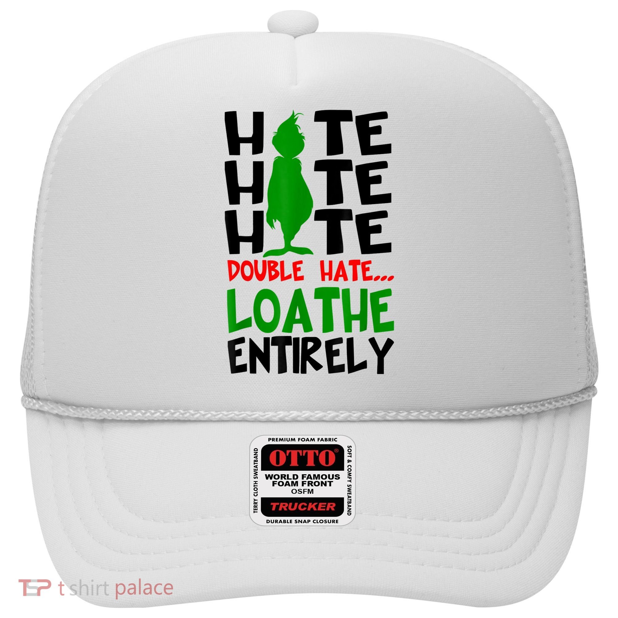 Hate Hate Hate Double Hate Loathe Entirely Christmas Hat