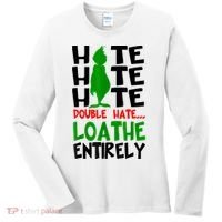 Hate Hate Hate Double Hate Loathe Entirely Christmas Women's Long Sleeve Shirt thumb 0