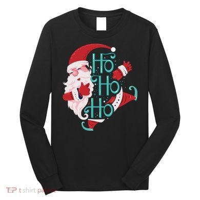 Ho Ho Ho Dabbing Santa Long Sleeve Shirt