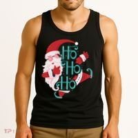 Ho Ho Ho Dabbing Santa Tank Top thumb 3