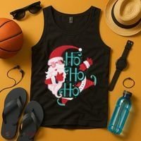 Ho Ho Ho Dabbing Santa Tank Top thumb 4