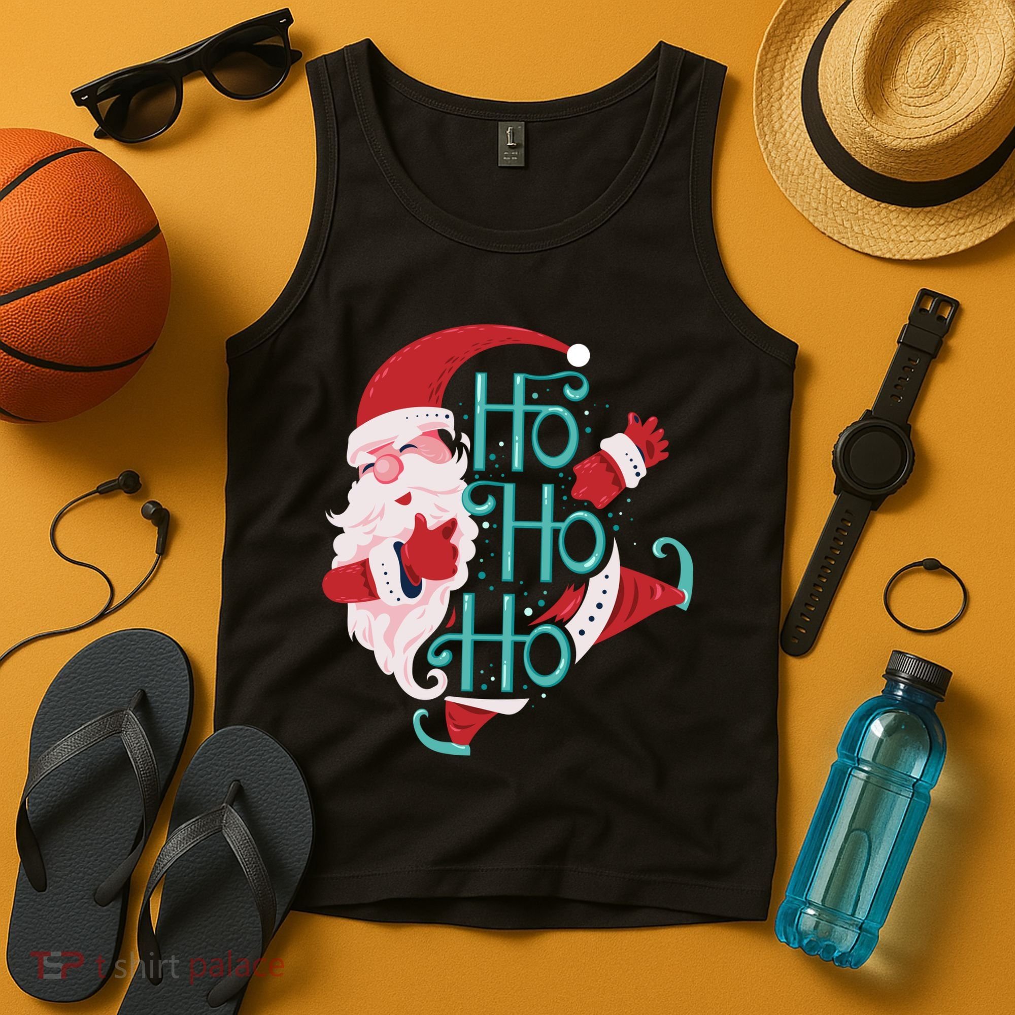 Ho Ho Ho Dabbing Santa Tank Top