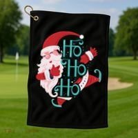 Ho Ho Ho Dabbing Santa Golf Towel thumb 1