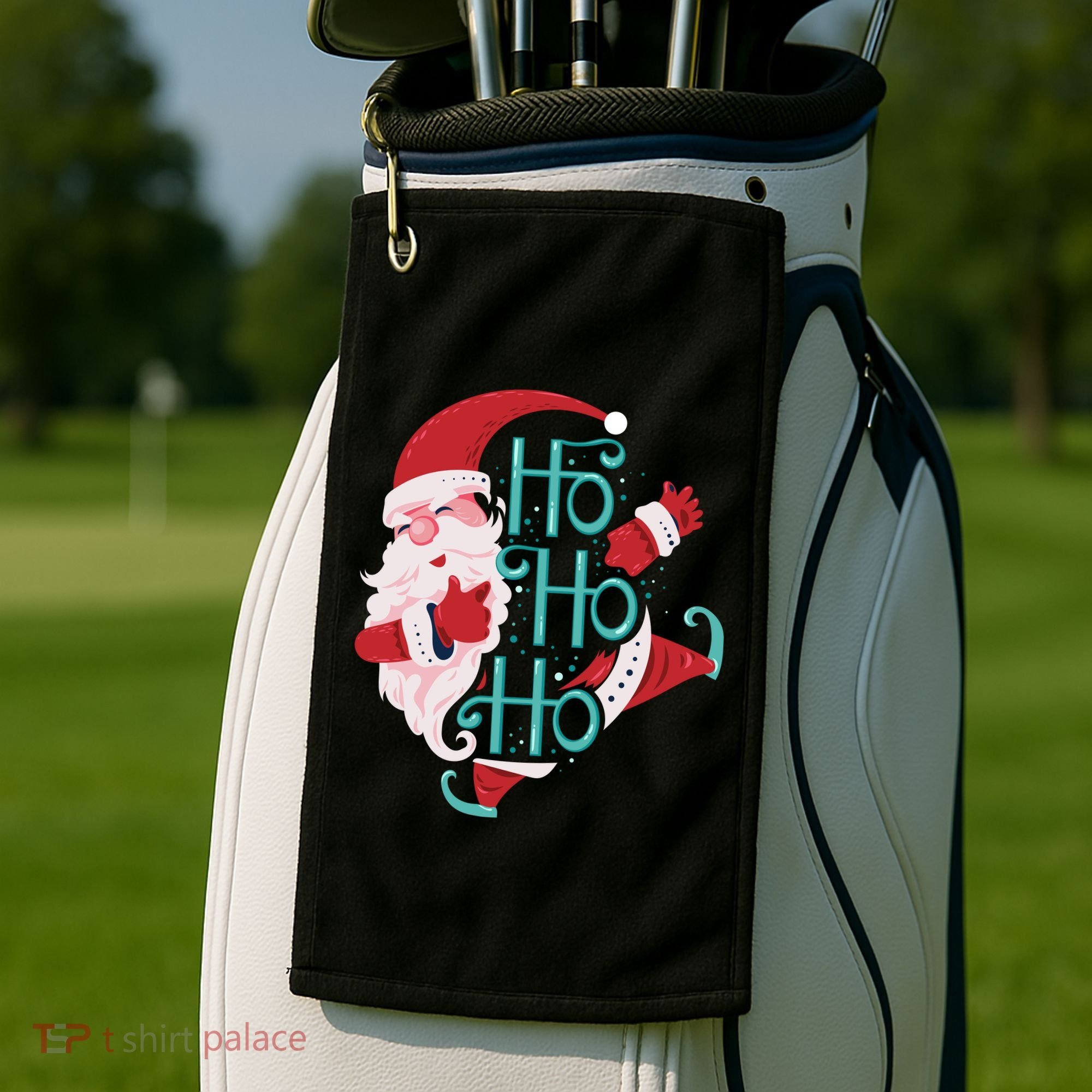 Ho Ho Ho Dabbing Santa Golf Towel